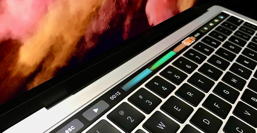 apple macbook pro with touch bar