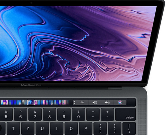 apple macbook with touch bar